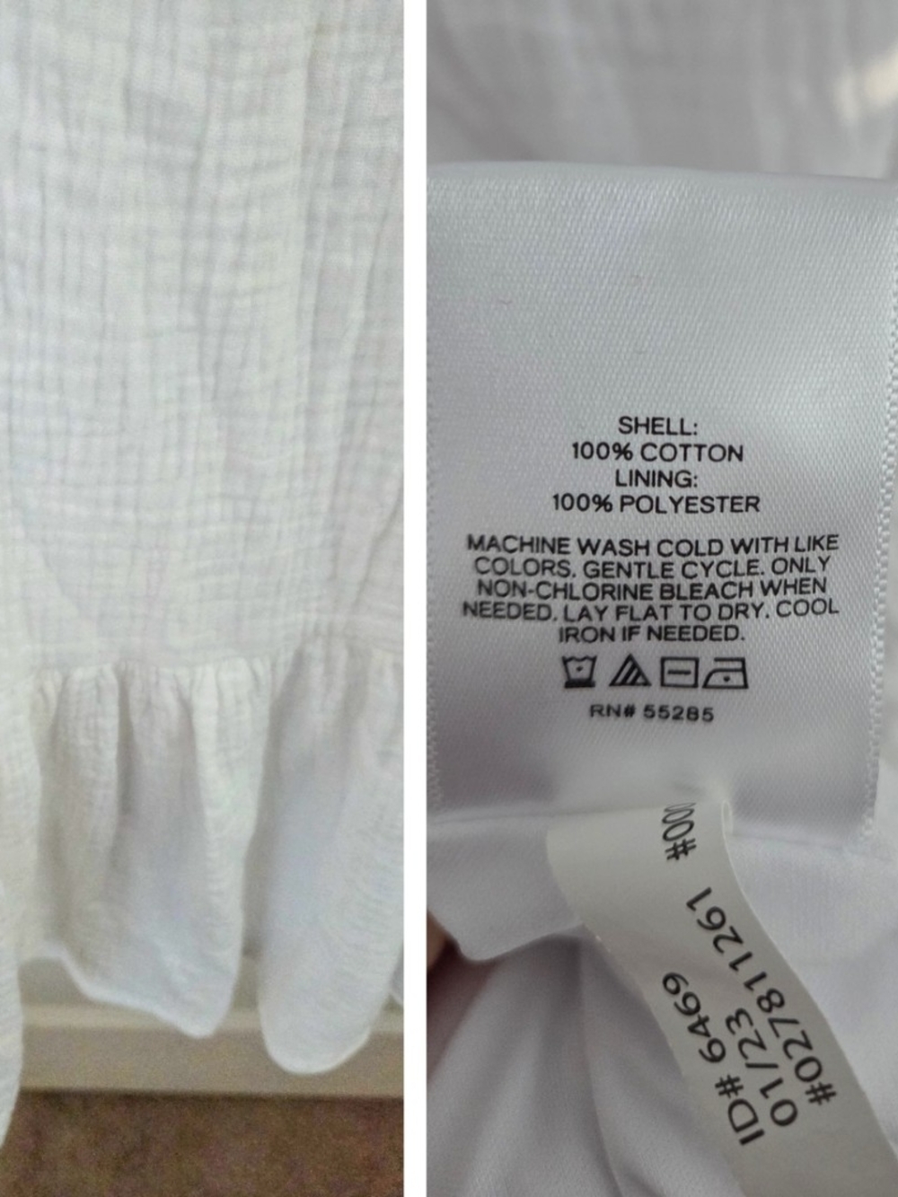 Express White Ruffle Sundress XL - Picture 3 of 3